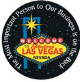 Las Vegas Sign Photo Hand Mirror (2.5" Diameter)